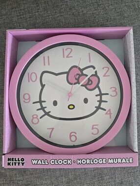 Hello Kitty Pink Wall Clock